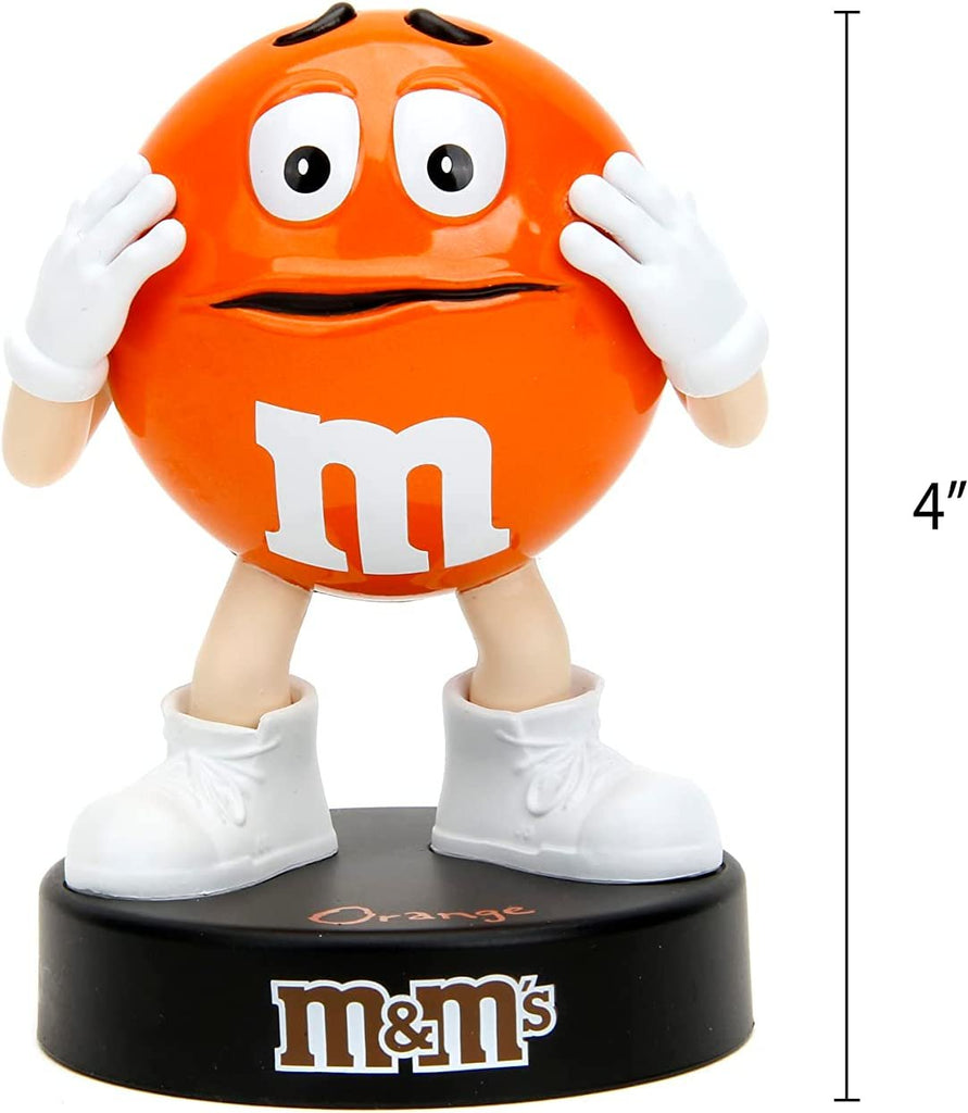 M&M's 4" Orange Die-Cast Collectible Figure, Toys for Kids and Adults