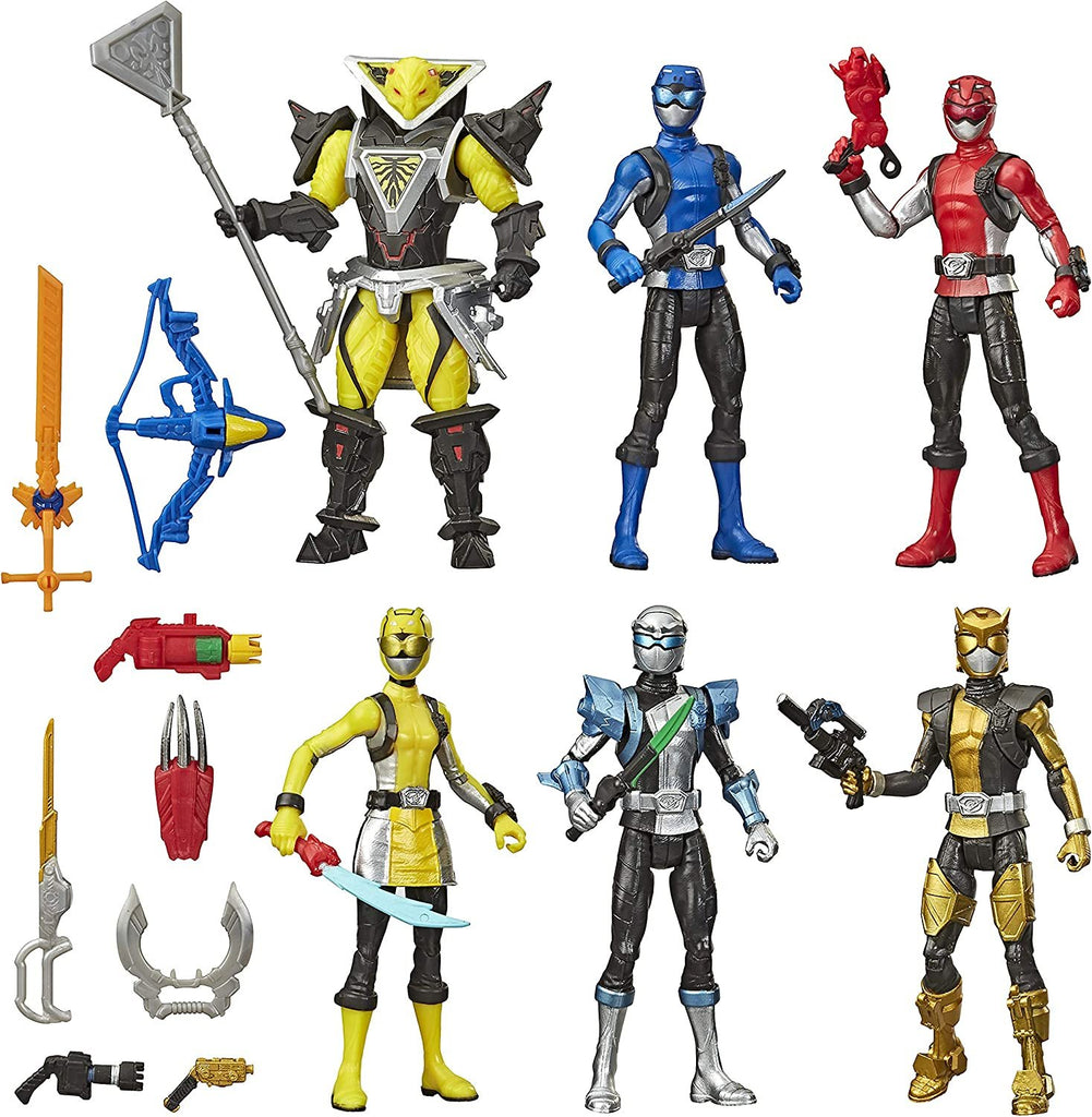 Power Rangers Beast Morphers 6 Inch Action Figure Multipack 6 Figures Included Power Rangers and Villain Toys with Accessories Inspired by The TV Show