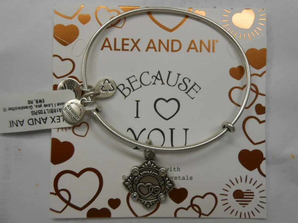 Alex and Ani Womens Because I Love You Grandmother III Bangle