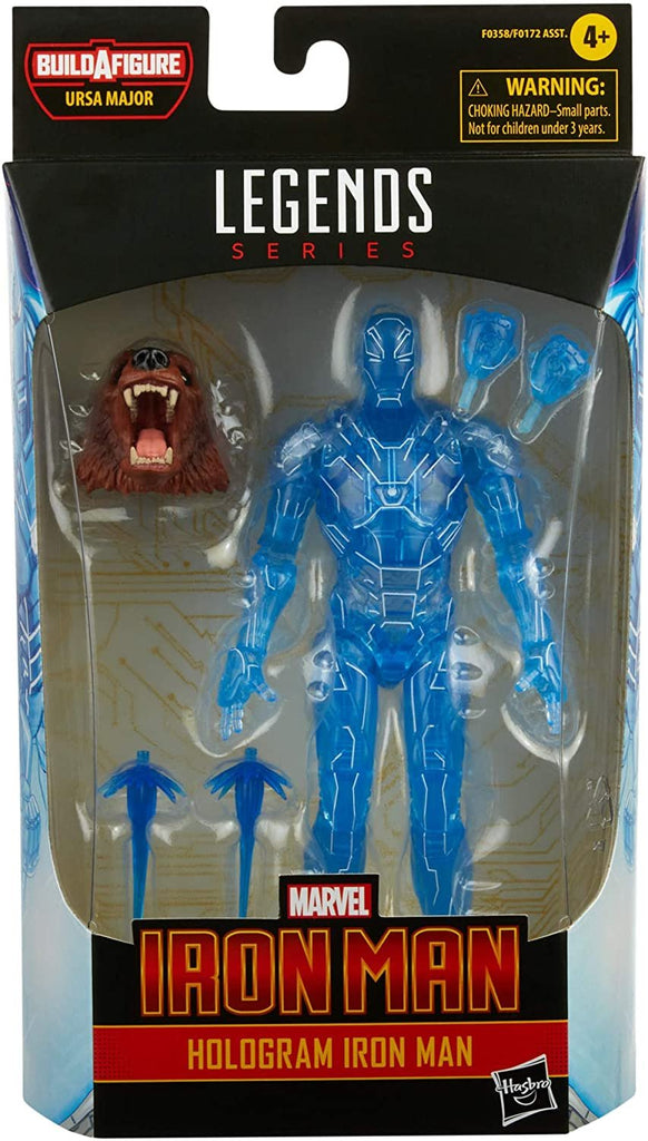 Hasbro Marvel Legends Series 6-inch Hologram Iron Man Action Figure Toy, Premium Design and Articulation Includes 2 Accessories and 1 Build-A-Figure Part