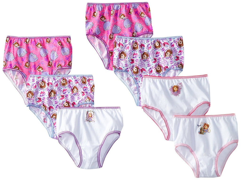 Disney Little Girls'  Seven-Pack Princess Sofia Panties