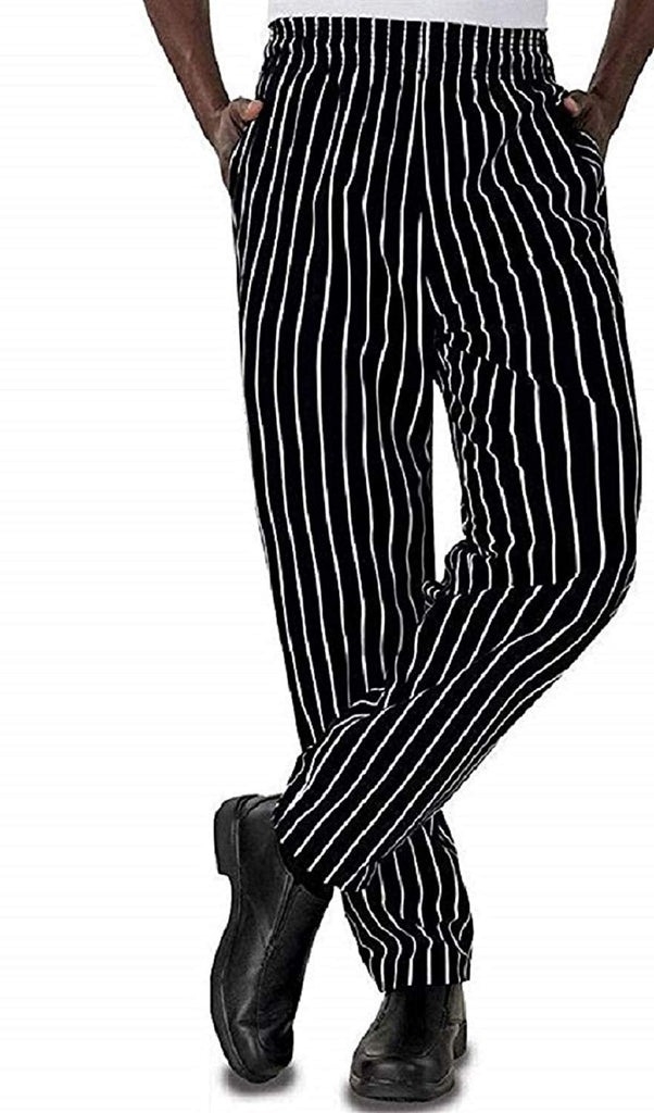 Sand Storm Baggy Chef Pants 100% Cotton XS-6X Vintage, Cupcakes, Chalk Stripe Pockets