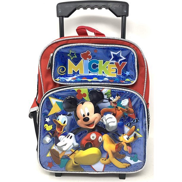 Mickey Mouse 12" Small Toddler Rolling School Backpack - 16183