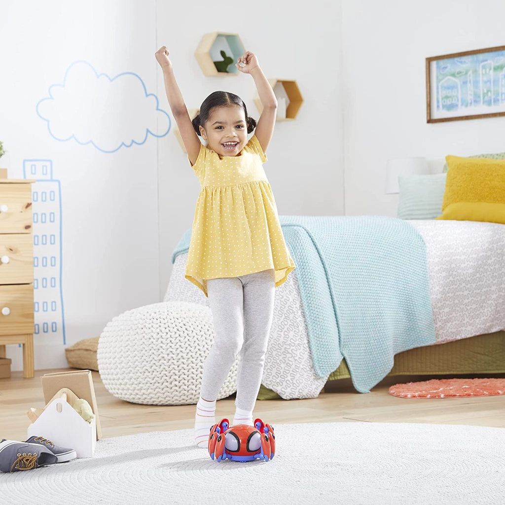 Spidey and His Amazing Friends Marvel Speak and Go Trace-E Bot, Electronic Spider Bot Toy, Sound-Activated, Crawls, for Kids Ages 3 and Up