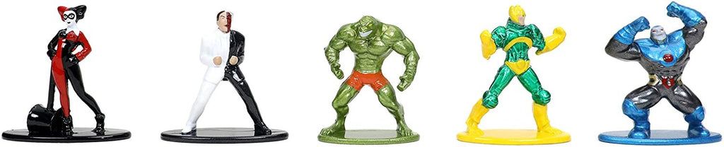 Jada Toys DC Comics 1.65" Die-cast Metal Collectible Figures 20-Pack Wave 1, Toys for Kids and Adults, Multi-Color (84409)