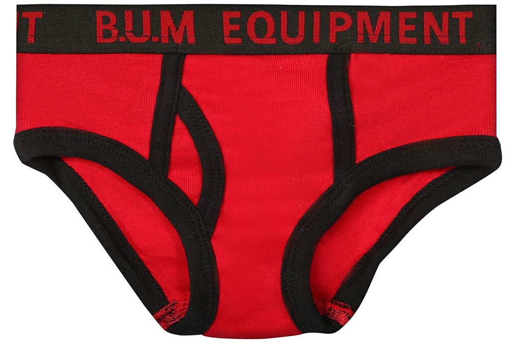 B.U.M. Equipment Toddler and Little Boys' 6 Pack Underwear Briefs, Solids and Prints