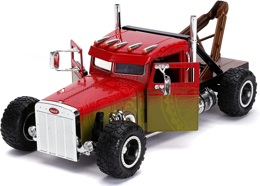 Fast & Furious Presents: Hobbs & Shaw Hobbs' 1:24 Custom Peterbilt Truck Die-cast Car, Toys for Kids and Adults