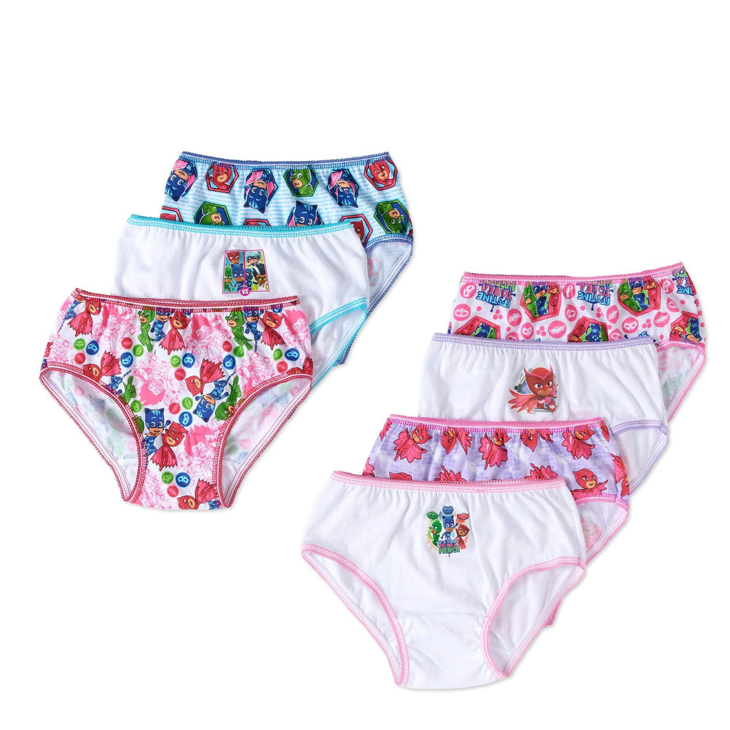 PJ Masks Girls Panties Underwear 7-pack Size 8