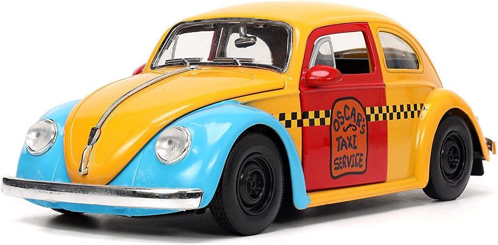 Sesame Street 1:24 1959 Volkswagen Beetle Die-cast Car & 2.75" Oscar The Grouch Figure, Toys for Kids and Adults