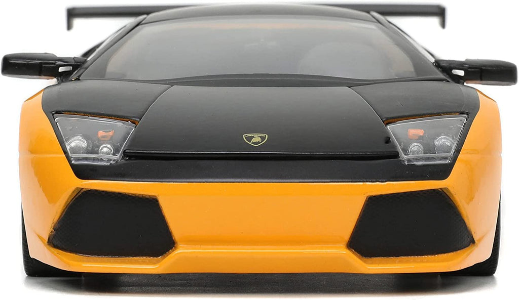 Jada Toys Hyper-Spec 1:24 Lamborghini Murcielago LP 640 Die-cast Car Yellow/Black, Toys for Kids and Adults