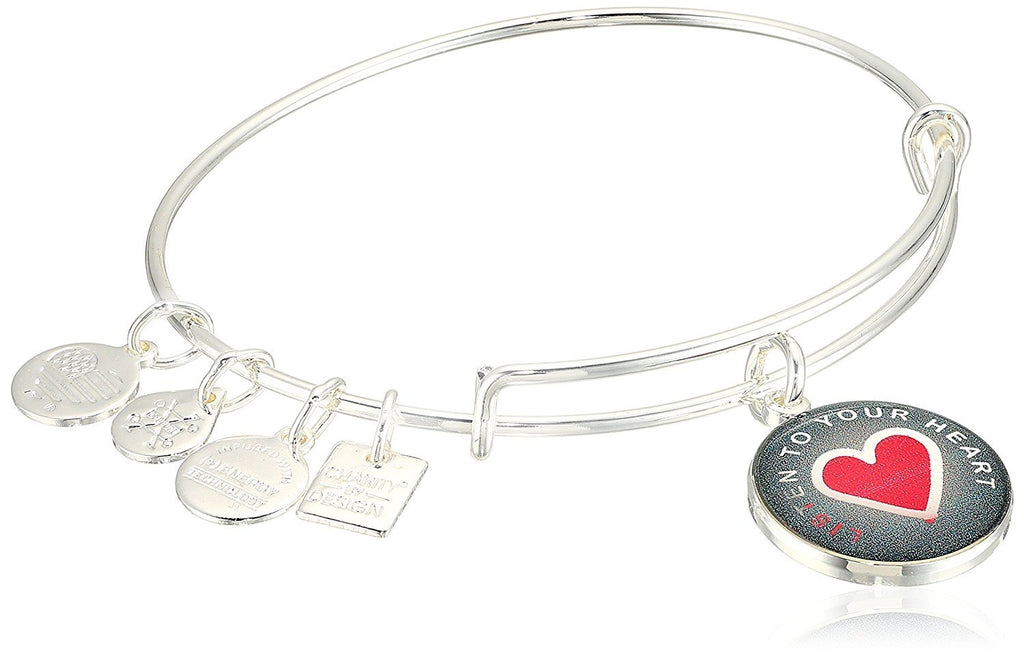 Alex and Ani Womens Charity by Design Listen to Your Heart Bangle