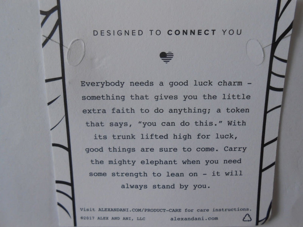 Alex and ELEPHANT II Bangle Bracelet Rafaelian Gold New Tag Box Card 2017