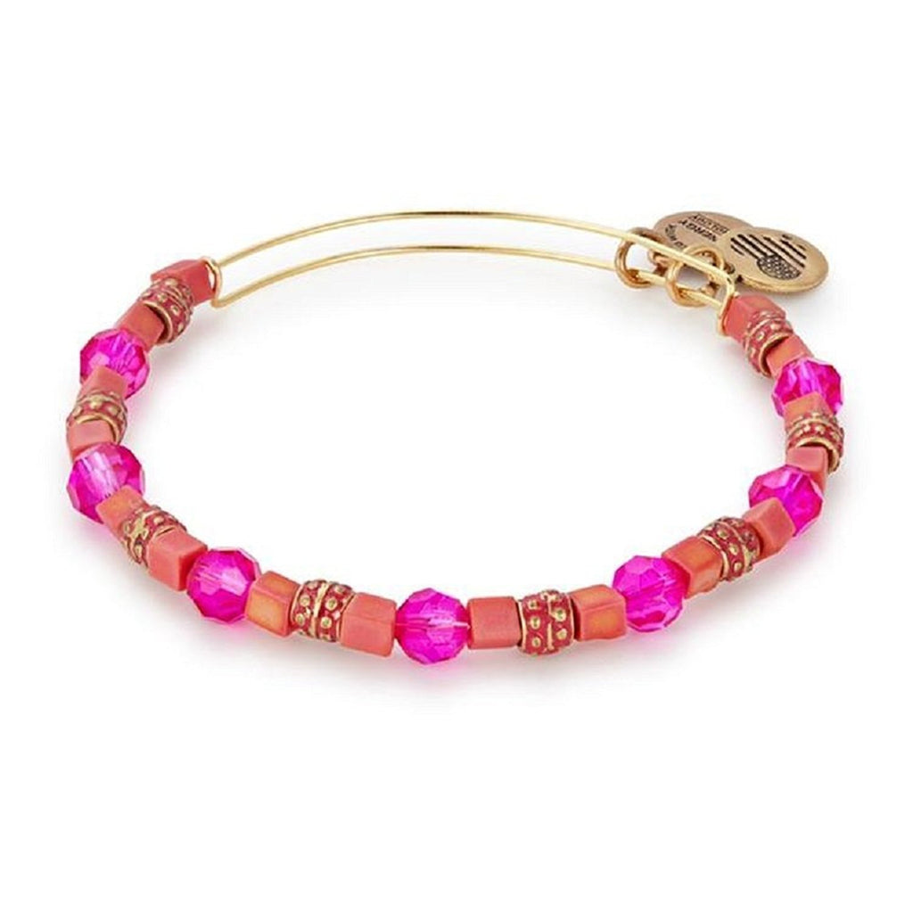 Alex And Ani Coral Dragonfruit Expandable Bangle Bracelet Rafaelian Gold