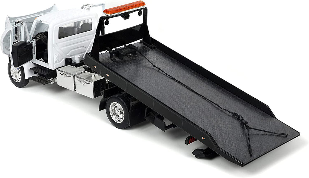 International Durastar 4400 Flatbed Tow Truck Die-cast Car, Toys for Kids and Adults