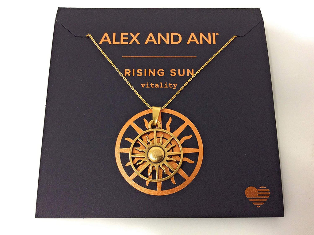 Alex and Ani Rising Sun Necklace Rafaelian Gold