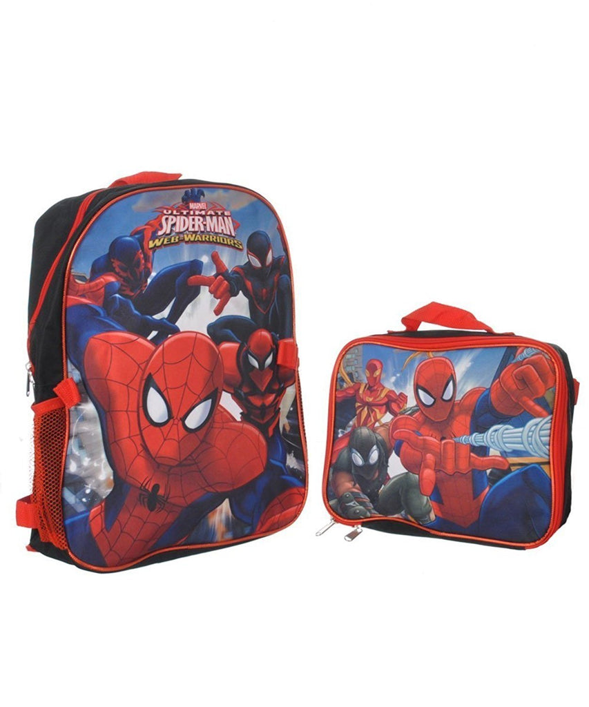Spider-Man"Web Hero" Backpack with Lunchbox - black/multi, one size
