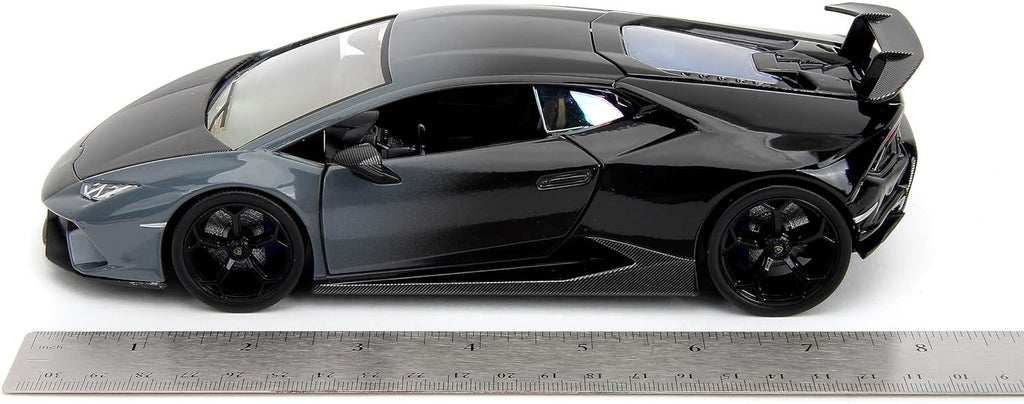 Pink Slips 1:24 Lamborghini Huracan Performante Die-Cast Car, Toys for Kids and Adults(Grey/Black Gradient)