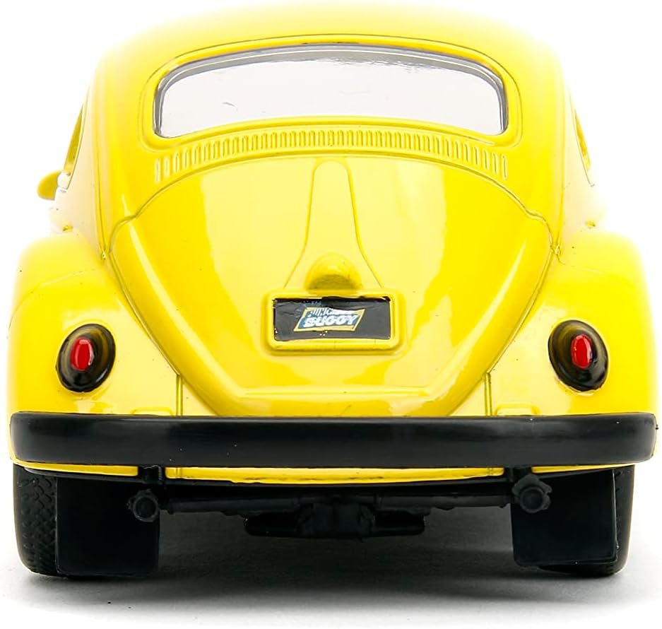Punch Buggy 1:32 Scale 1959 Volkswagen Beetle Die-cast Car with Mini Gloves Accessory (Yellow), Toys for Kids and Adults