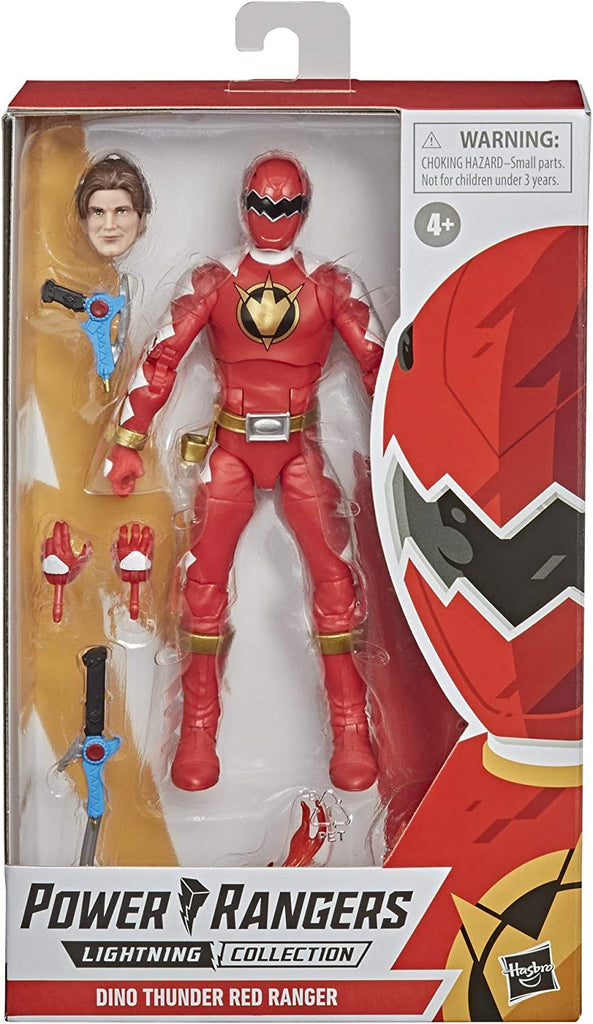 Power Rangers Lightning Collection Dino Thunder Red Ranger 6-Inch Premium Collectible Action Figure Toy with Accessories