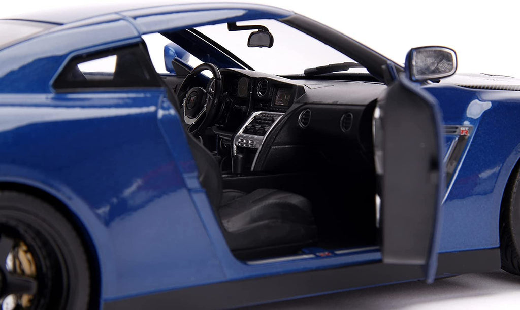 Fast & Furious 1:18 Nissan GT-R R35 & 3" Brian Figure, Toys for Kids and Adults