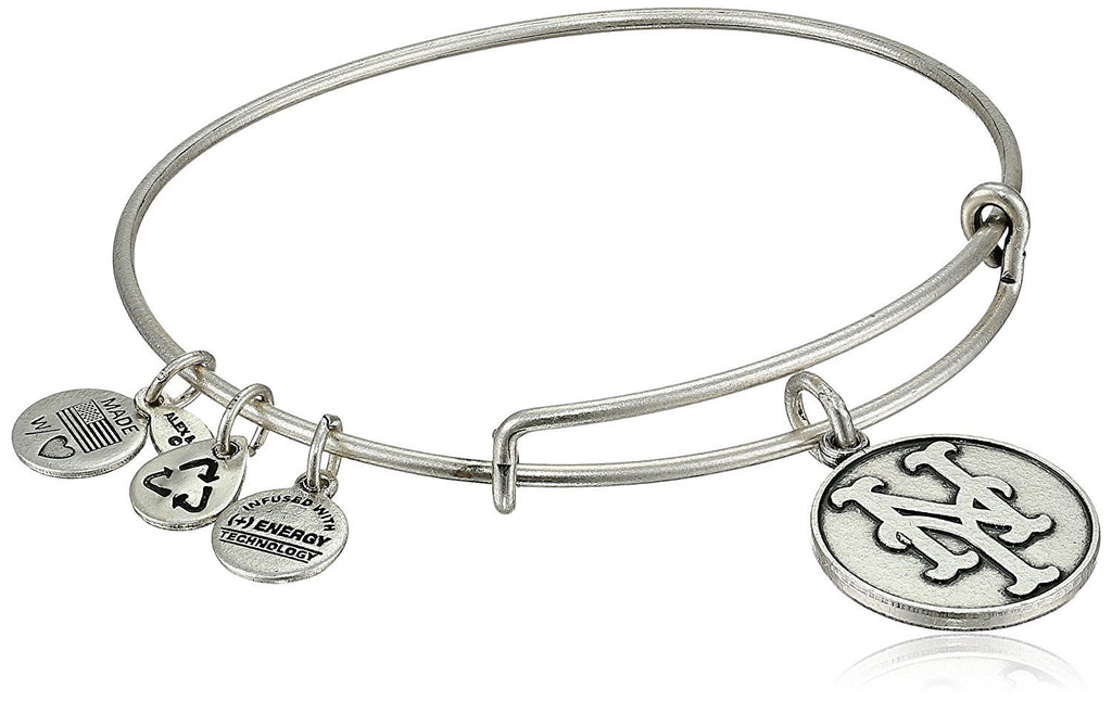 Alex and Ani "Major League Baseball" Sports Logo Expandable Wire Bangle Bracelet, 7.75"