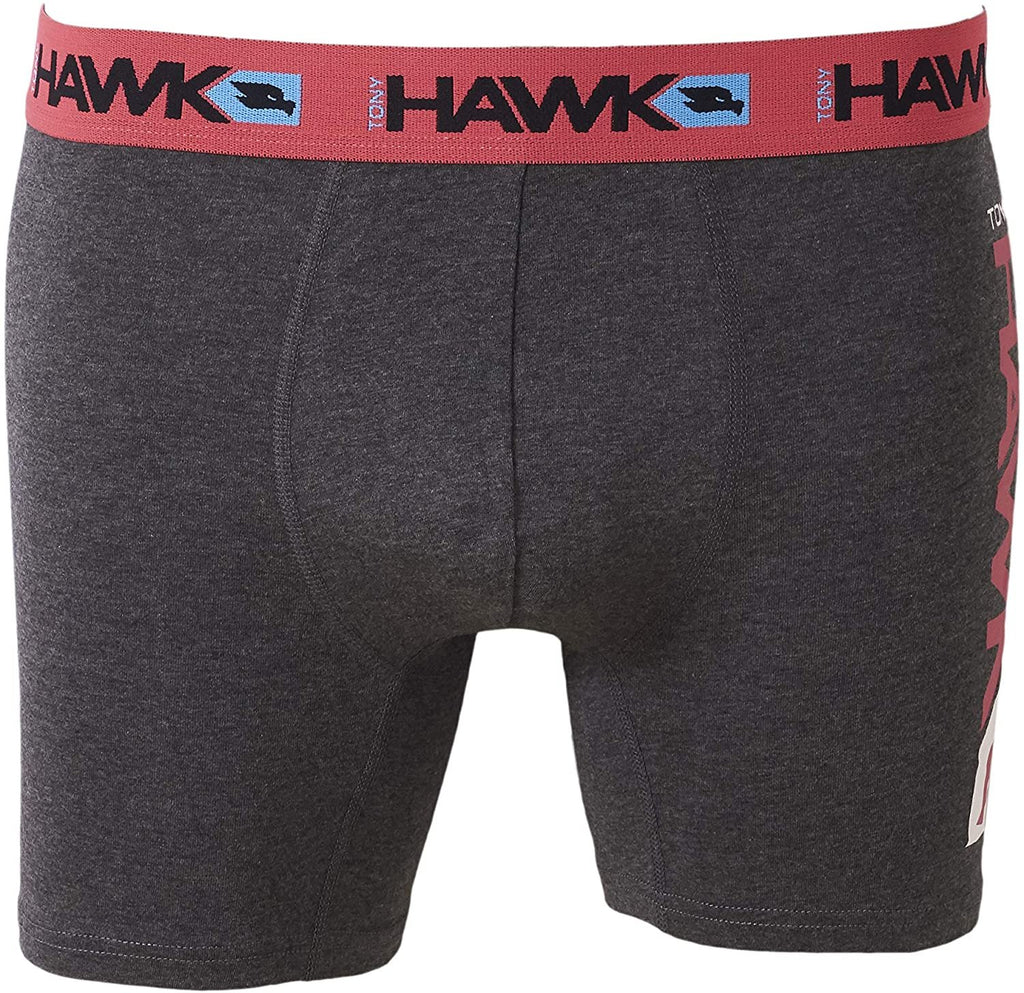 TONY HAWK Mens Athletic Boxer Briefs - Cotton/Spandex 6-Pack Stretch Training Breathable No Fly Small-5X