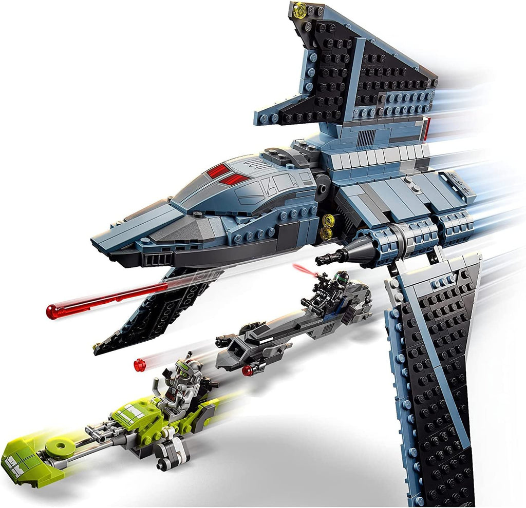 LEGO Star Wars The Bad Batch Attack Shuttle 75314 Awesome Toy with 2 Speeders Minifigures of Bad Batch Clones (969 Pieces)