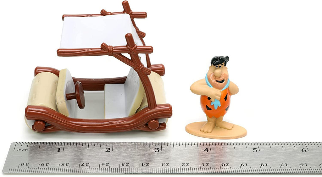 Flintstones 1:32 Flintmobile Vehicle with Fred Flintstone Diecast Figure, Toys for Kids and Adults