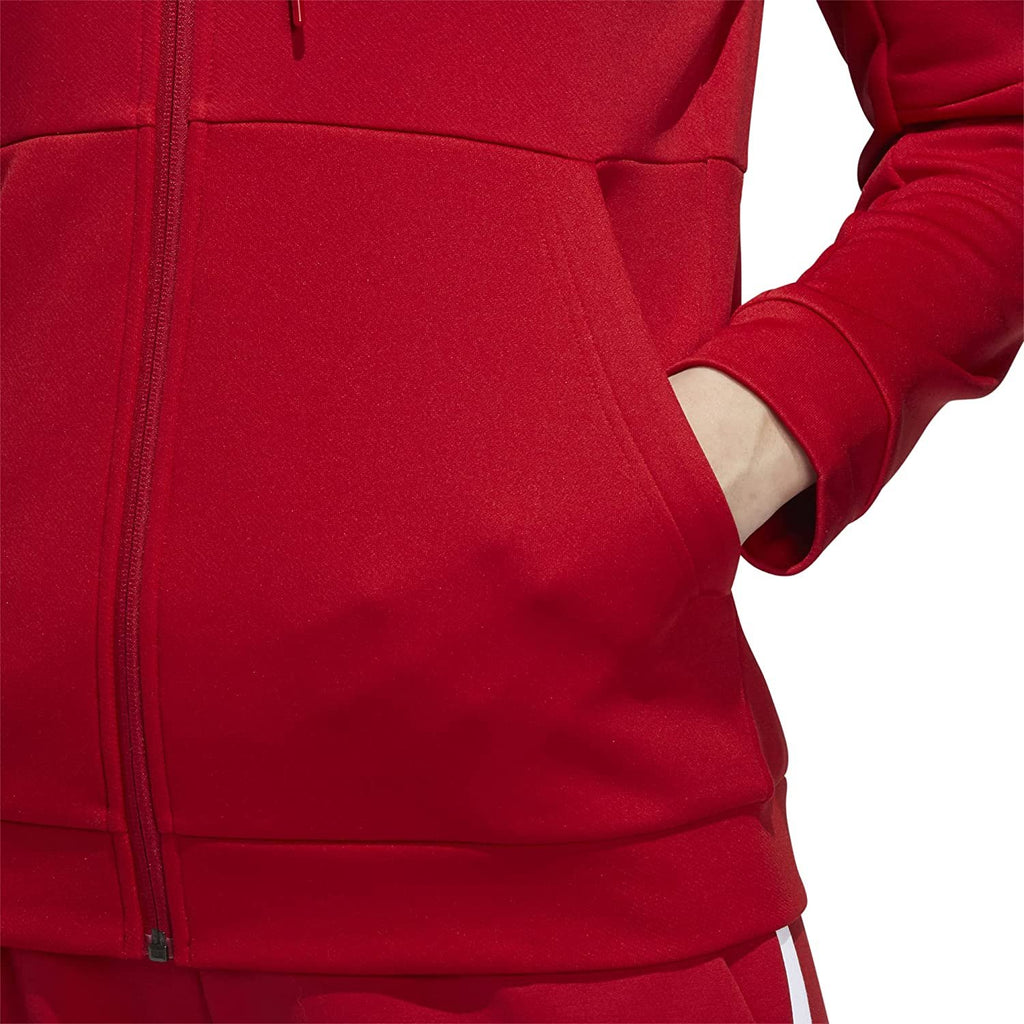 Adidas Women's TI FZ Full-Zip Jacket, Moisture Wicking - Navy Blue/White