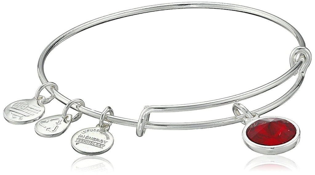 Alex and Ani Bangle Bar Imitation Birthstone Bangle Bracelet, 2.75"