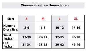 Donna Loren Low-Rise Hipster Ladies Panties Lace Trim Underwear, Assorted 3-Piece Set