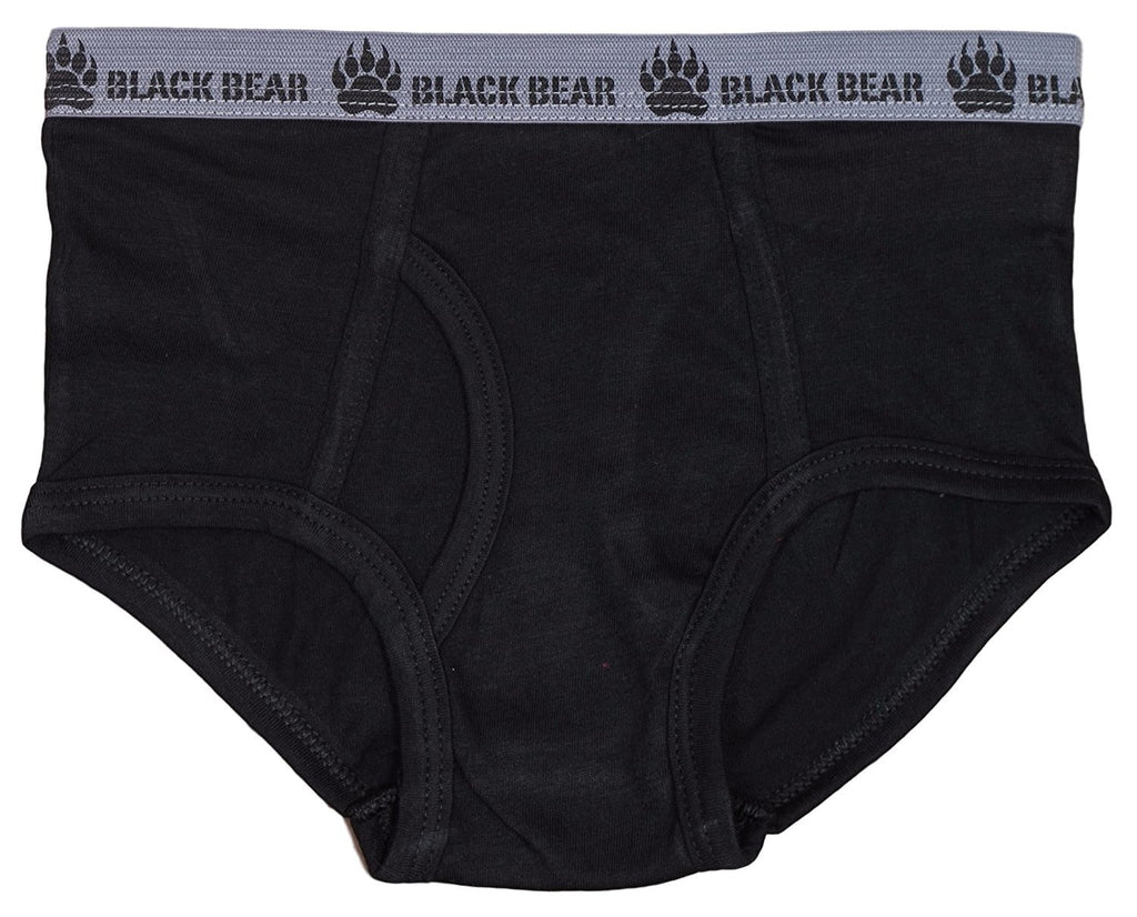 Black Bear Boys' Underwear Briefs (Pack of 6)