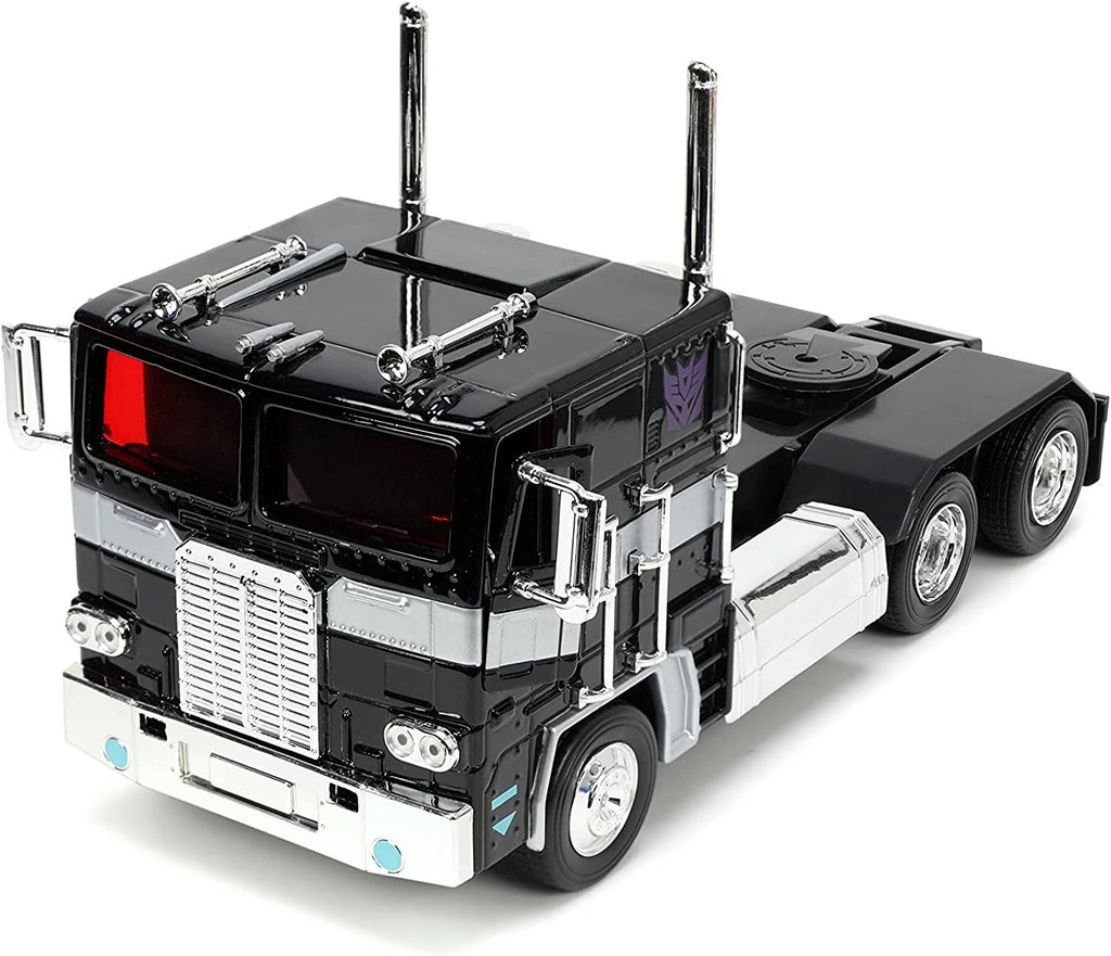 Jada Toys Transformers G1 1:24 Nemesis Prime Die-cast Car, Toys for Kids and Adults , Black