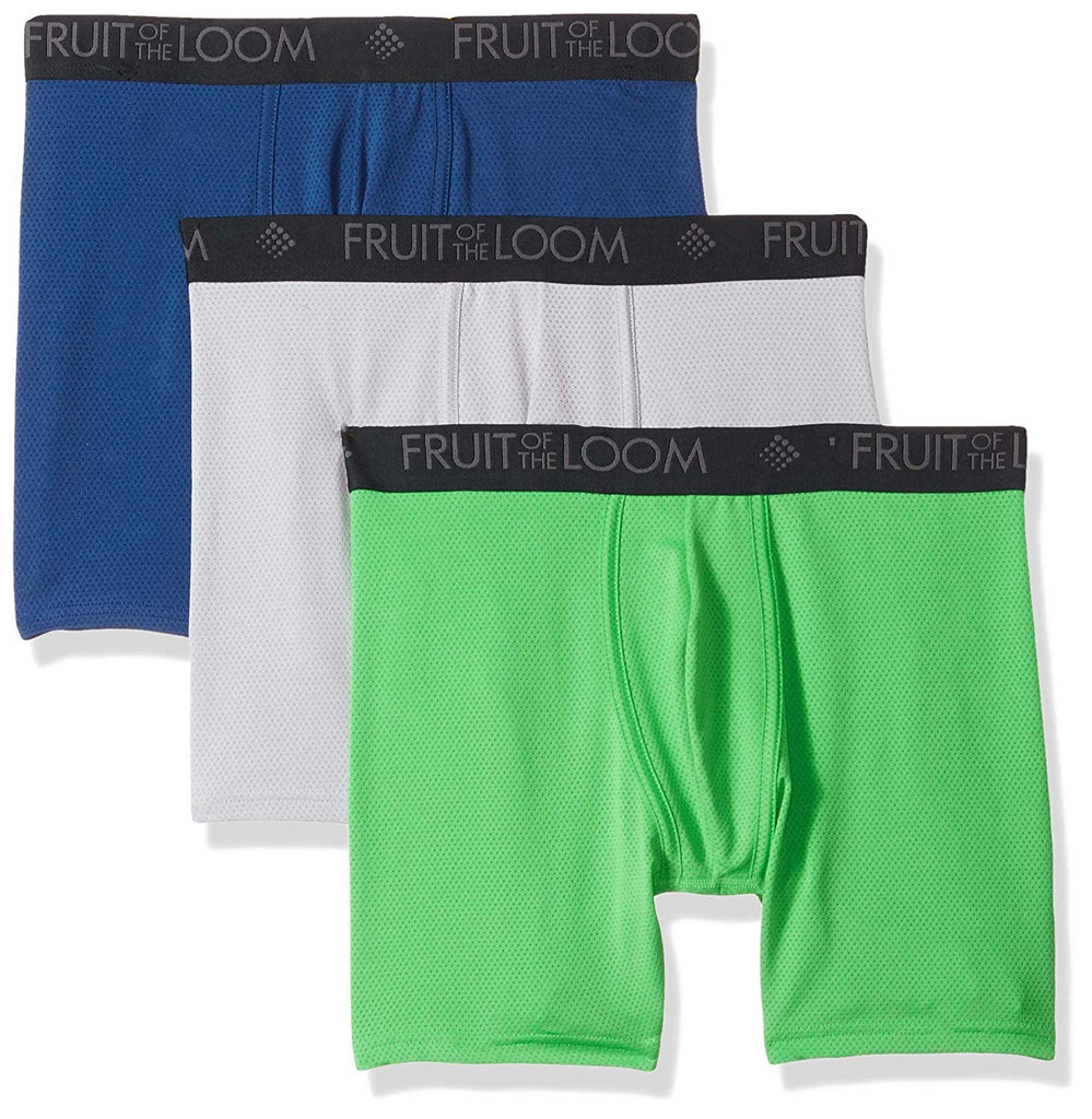 Fruit of the Loom Men's Breathable Lightweight Micromesh Boxer Brief Multipack