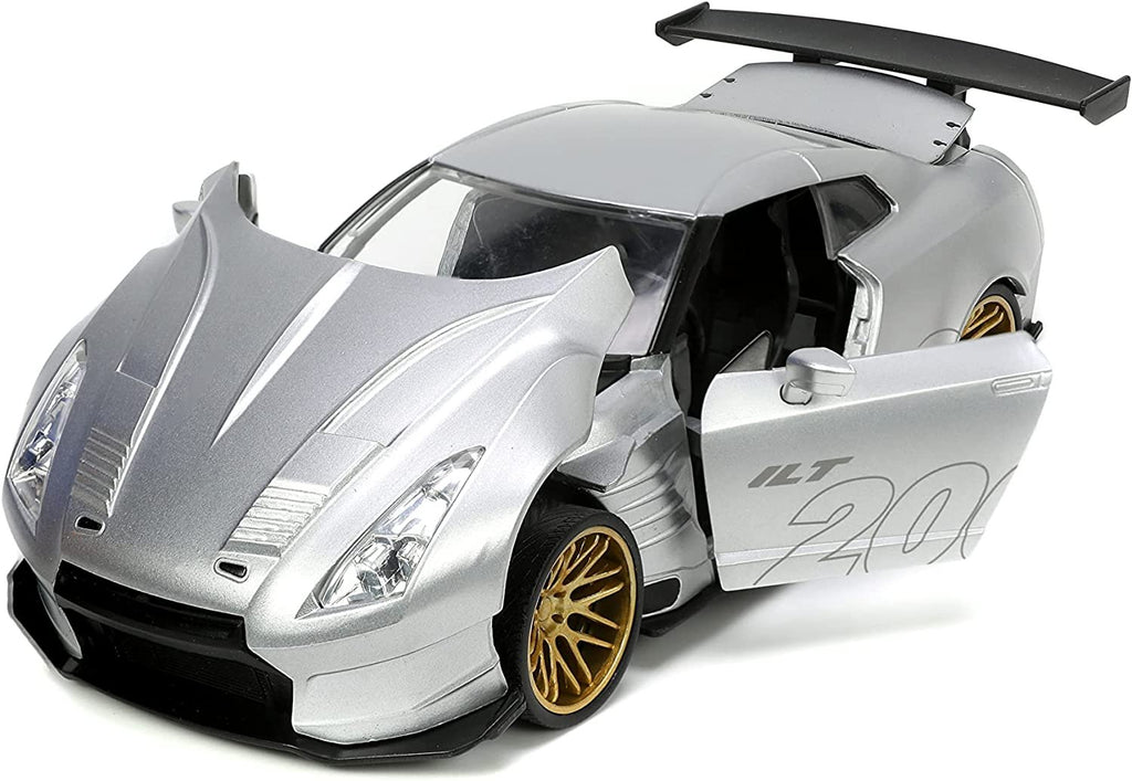 Jada Toys I Love The 2000’s 1:24 2009 Nissan GT-R (R35) Ben Sopra Die-Cast Car, Toys for Kids and Adults, Silver