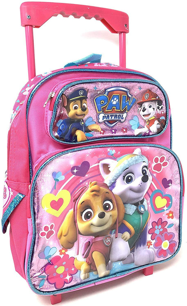 Paw Patrol Girls 12" Small Toddler Rolling School Backpack - 16496