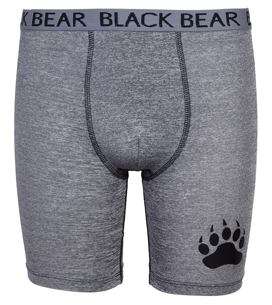 Black Bear Boysâ€™ Performance Dry-Fit Compression Long Boxer Brief (Pack of 4)