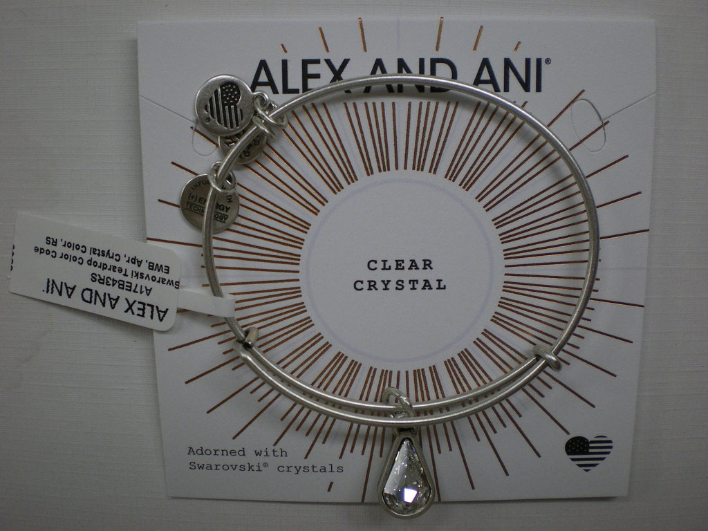 Alex and Ani Womens Swarovski Teardrop Color Code Bangle September/Rafaelian Gold/Sapphire