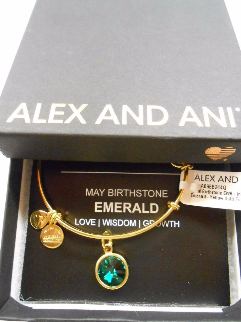 Alex and Ani Bangle Bar Imitation Birthstone Bangle Bracelet, 2.75"