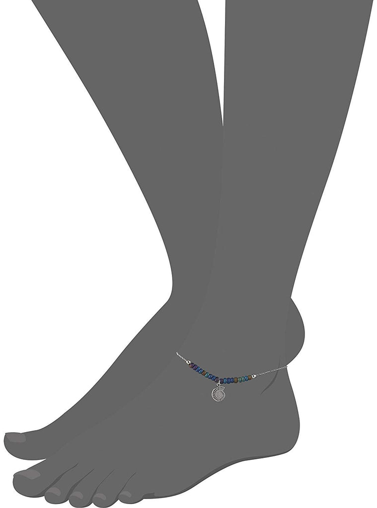 Alex and Ani Womens Nautilus Anklet