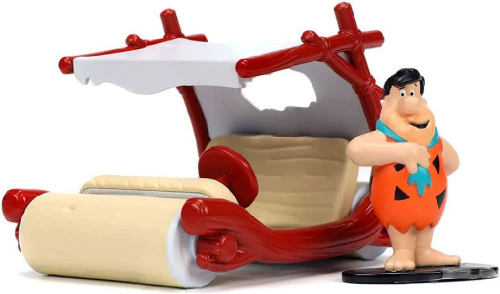 Flintstones 1:32 Flintmobile Vehicle with Fred Flintstone Diecast Figure, Toys for Kids and Adults