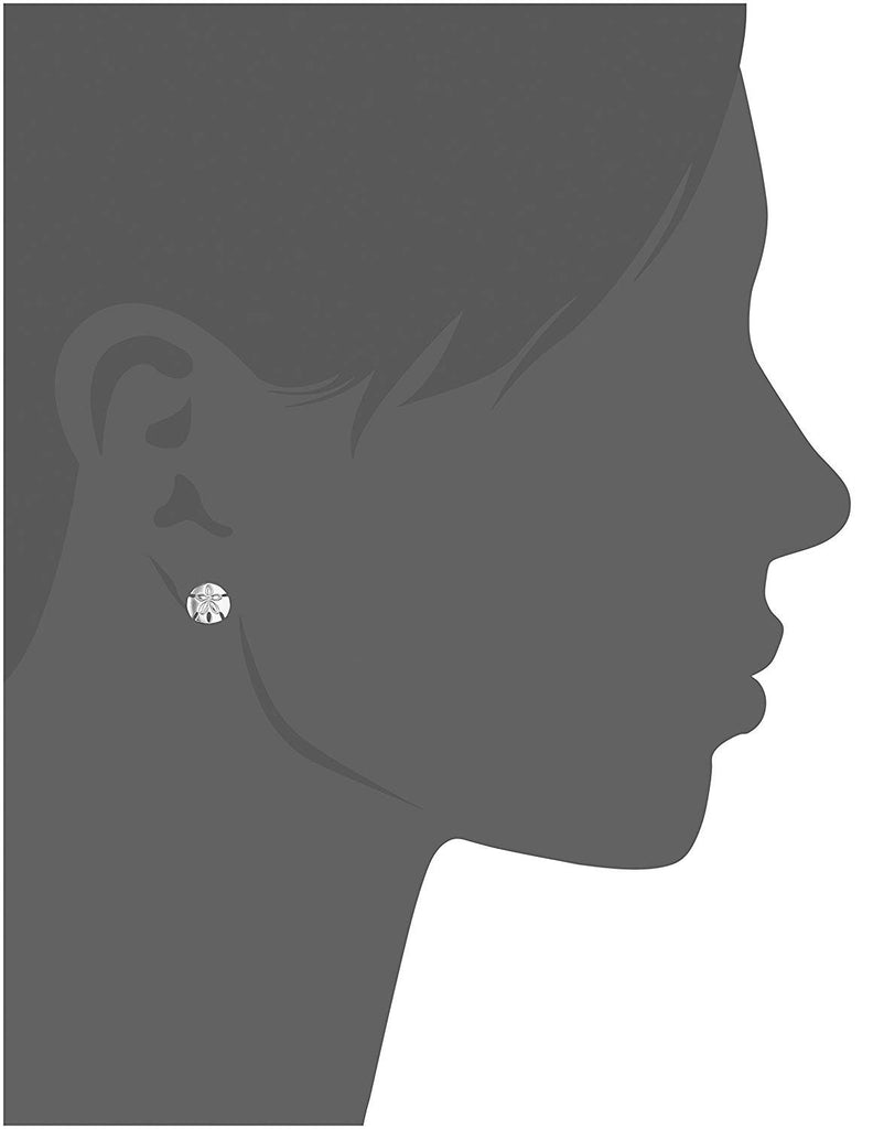 Alex and Ani Post Sand Dollar Stud Earrings
