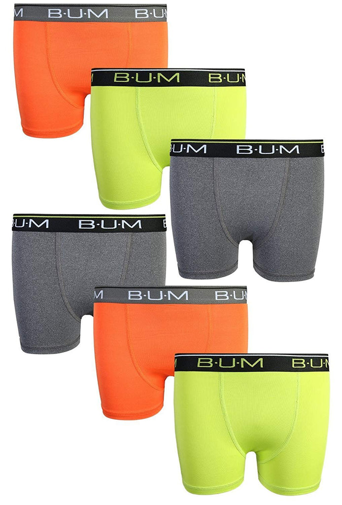 B.U.M. Equipment Boysâ€™ Performance Dri-Fit Compression Boxer Briefs (6 Pack)