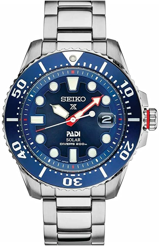 Seiko SNE549 Prospex Men's Watch Silver-Tone 43.5mm Stainless Steel