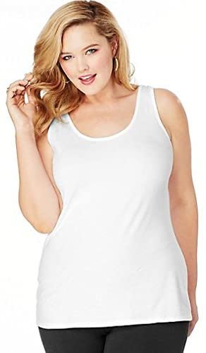 JUST MY SIZE Women's Plus Size Stretch Jersey Cami