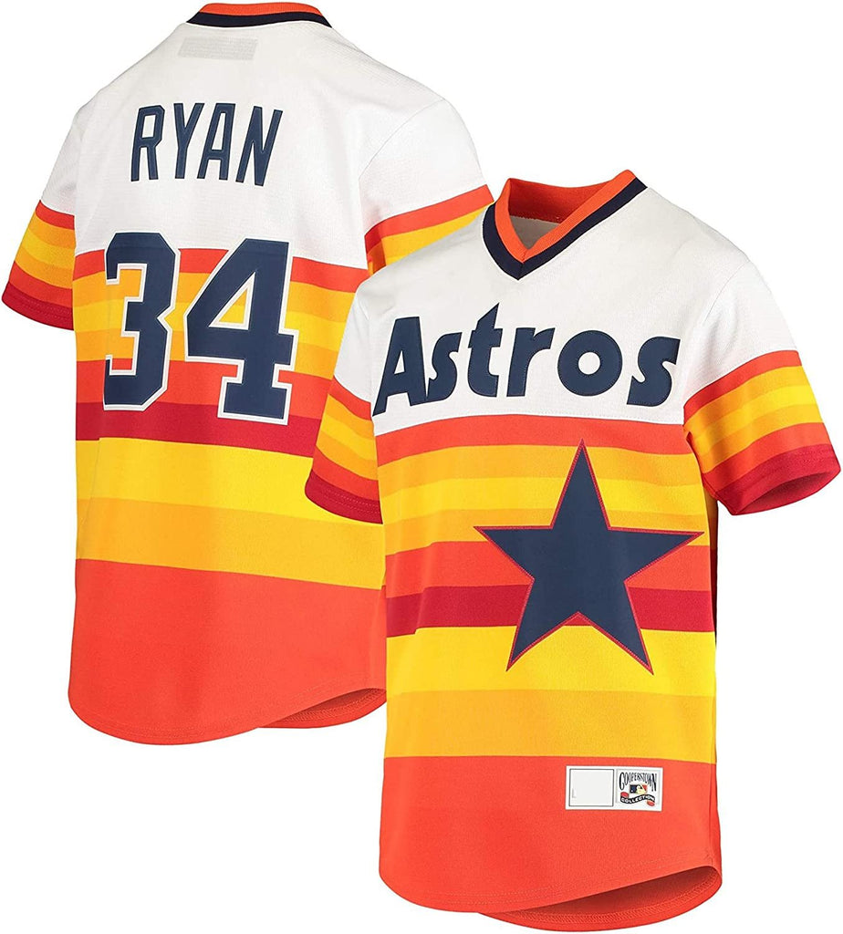 Nolan Ryan Houston Astros White #34 Youth 8-20 Cooperstown Jersey