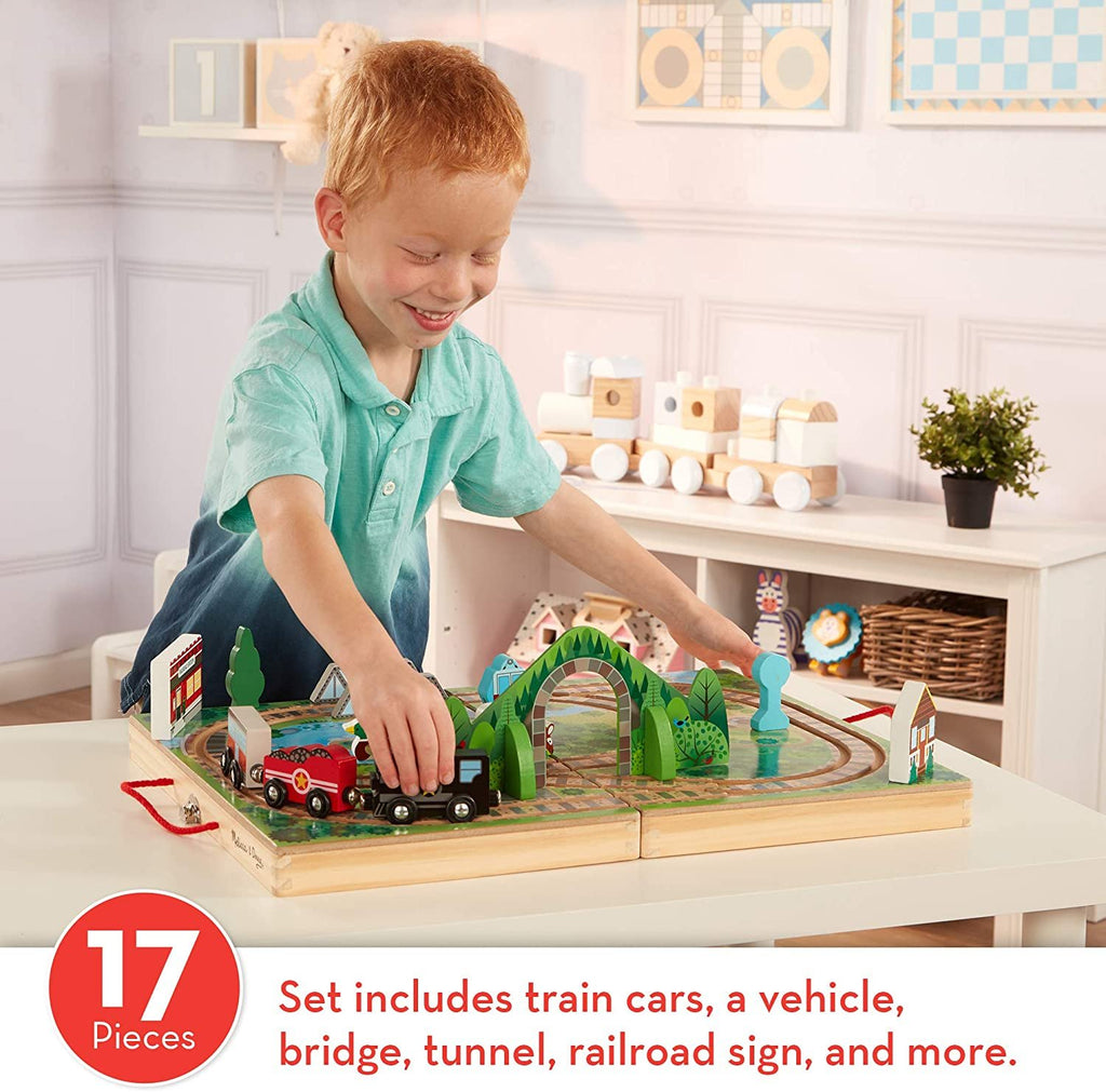 Melissa & Doug Wooden Take-Along Tabletop Kingdom