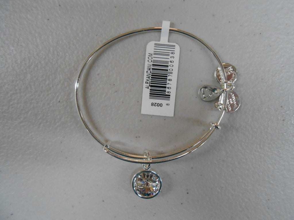 Alex and Ani Bangle Bar Imitation Birthstone Bangle Bracelet, 2.75"