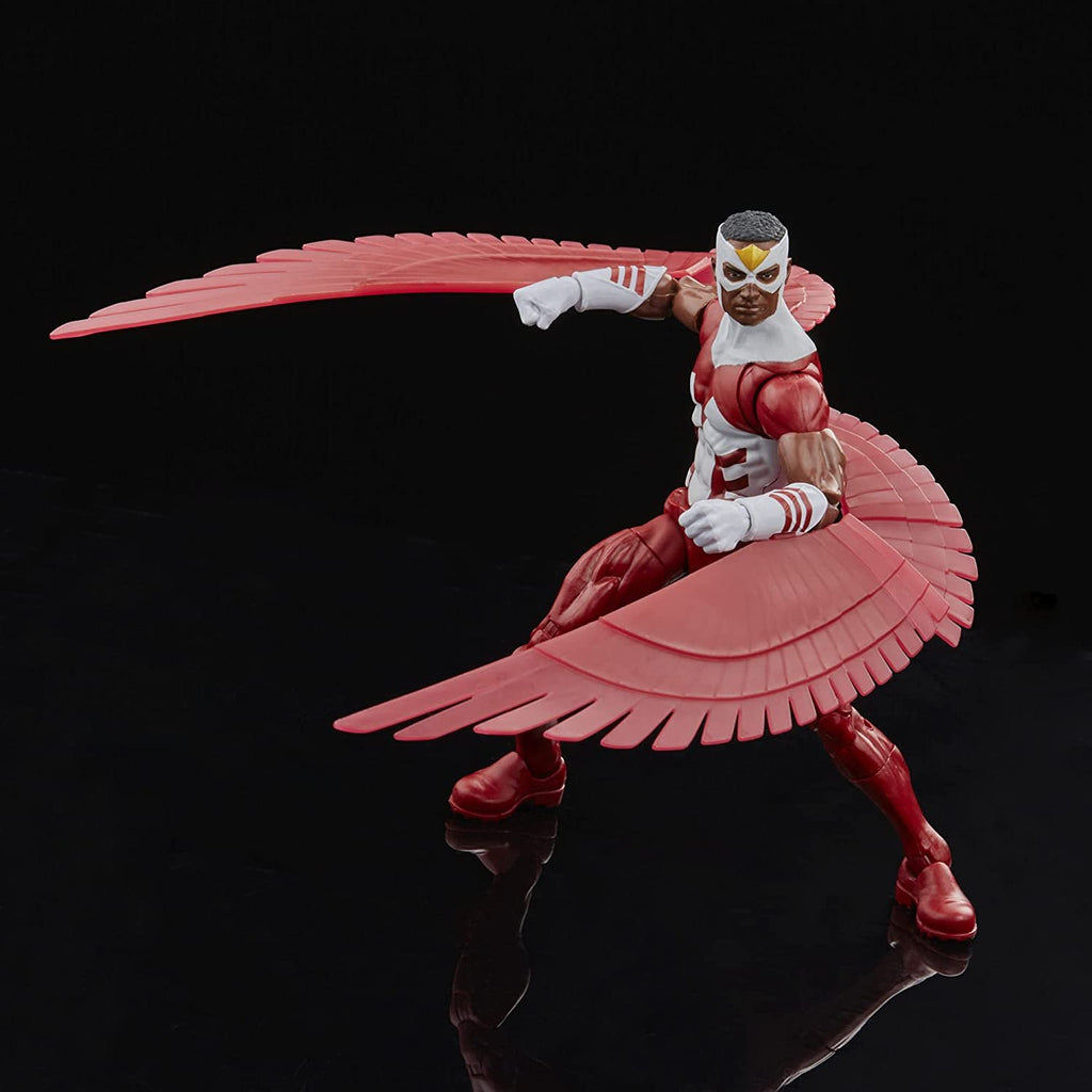 Marvel Legends Series Falcon 6-inch Retro Packaging Action Figure Toy, 3 Accessories