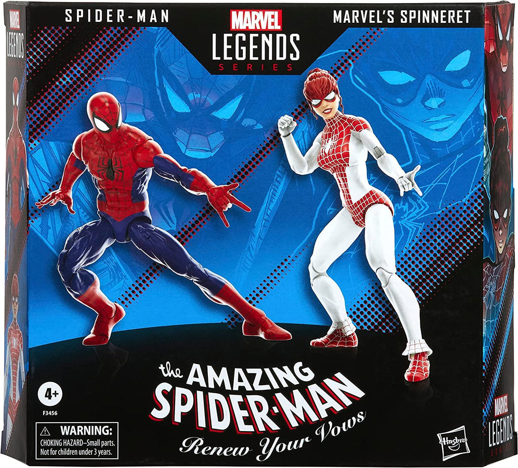 Spider-Man Marvel Legends Series 6-inch and Spinneret Action Figure 2-Pack, Includes 10 Accessories